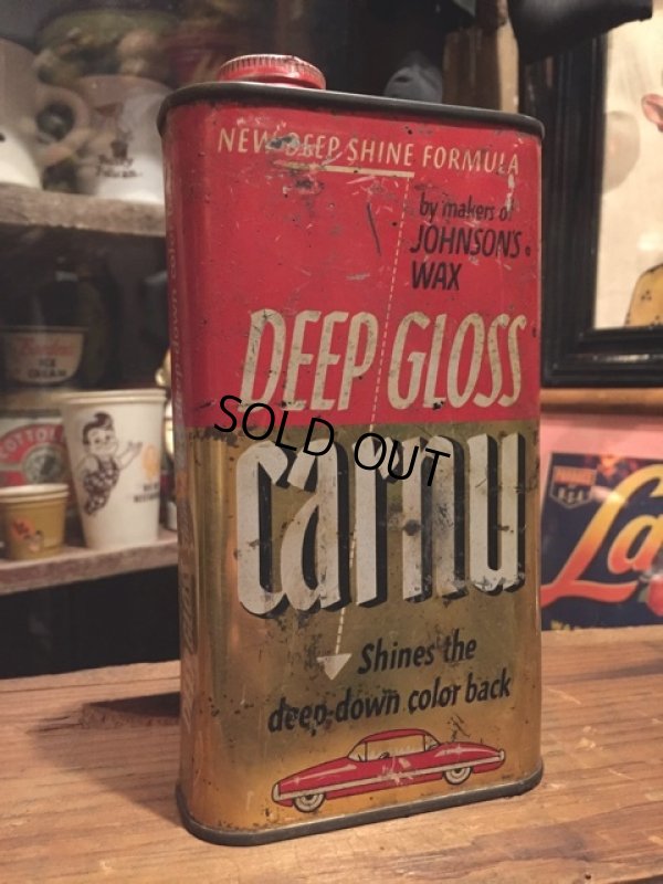 画像1: Vintage Johnson's Wax Deep Gloss Carnu Can (DJ360)