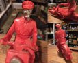 画像3: Vintage AUBURN Rubber Toy Motorcycle Police Bike #B (DJ384) (3)