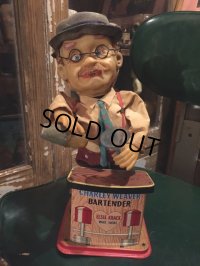 SALE Vintage Tin Toy Charlie Weaver Bartender (DJ387)
