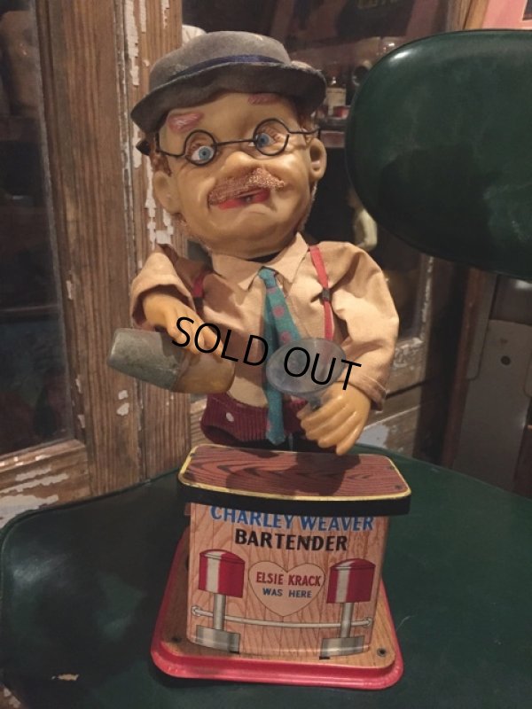 画像1: SALE Vintage Tin Toy Charlie Weaver Bartender (DJ387)