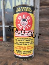 70s Vintage RED DEVIL SOOT REMOVER Can (DJ406)