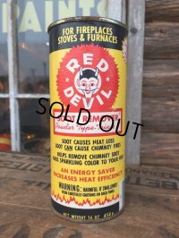 70s Vintage RED DEVIL SOOT REMOVER Can (DJ406)
