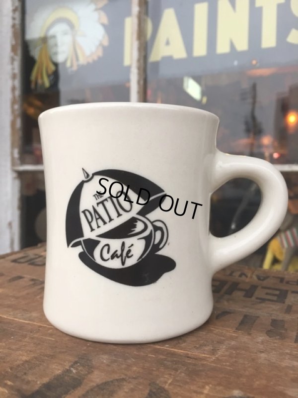 画像1: Vintage Heavy Ceramic Mug The Patio Cafe (DJ401)