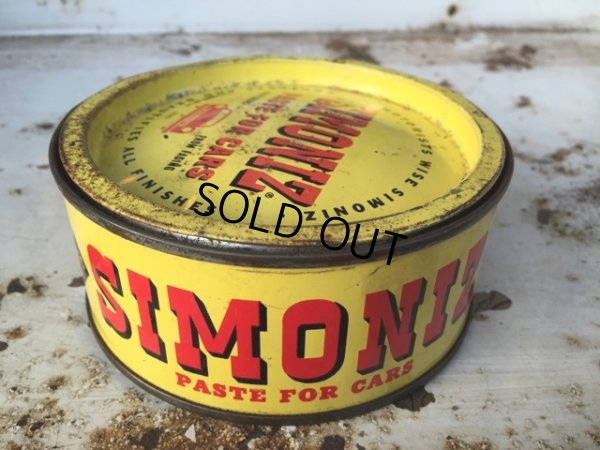 画像1: Vintage SIMONZ Car Wax Can (DJ276)