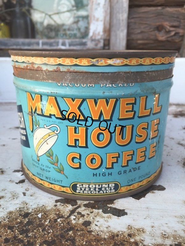 画像1: Vintage Maxwell House Coffee Can (DJ276)
