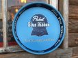 画像1: Vintage Pabst Blie Ribbon Beer Tin Tray (DJ463) (1)