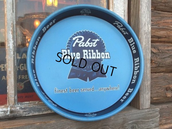 画像1: Vintage Pabst Blie Ribbon Beer Tin Tray (DJ463)
