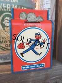 Vintage Ohio Art Mailbox Tin Bank MR ZIP (DJ466)