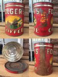 画像2: Vintage Folger's Coffee Can Two Pounds #J (DJ470) (2)