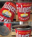 画像3: Vintage Folger's Coffee Can Two Pounds #K (DJ473) (3)