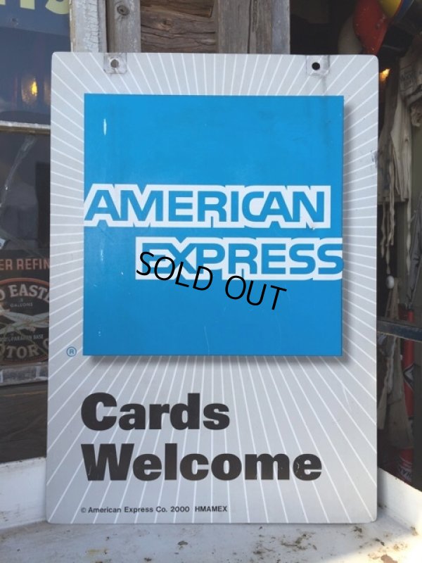画像1: Vintage American Express Double Sign (DJ480)