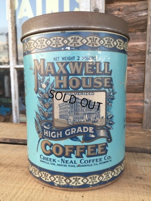 画像1: Vintage Maxwell House Coffee Can Two Pounds #H (DJ478)