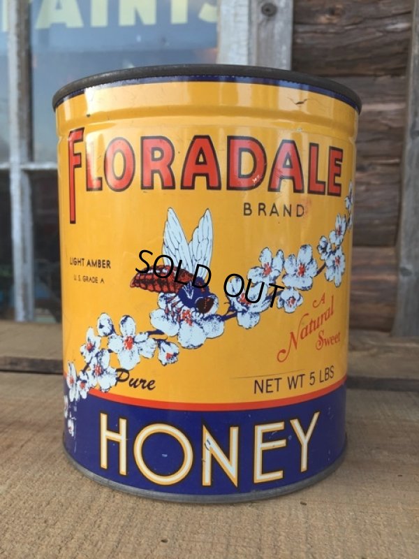 画像1: Vintage Floradale Honey Can (DJ479)