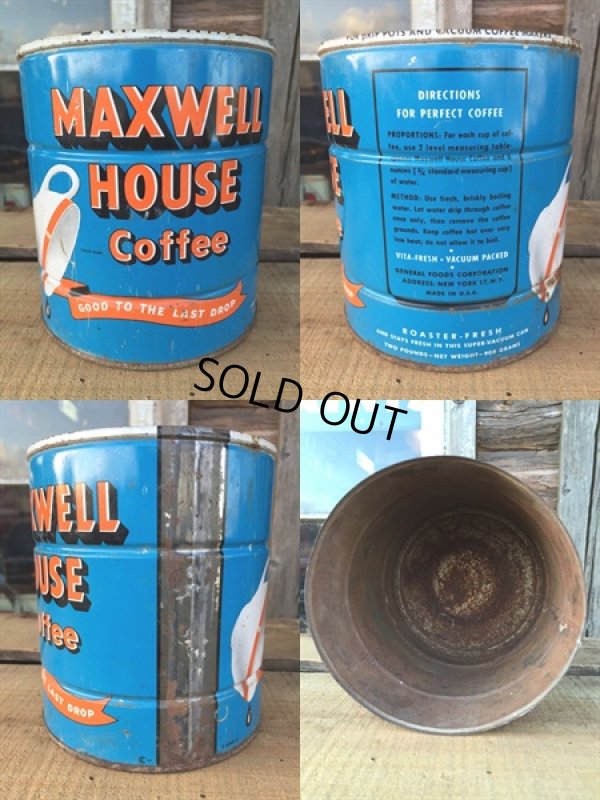 画像2: Vintage Maxwell House Coffee Can Two Pounds #G (DJ477)