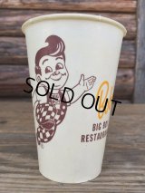 Vintage Bob's Big Boy Wax Cup #M (DJ484）