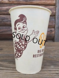Vintage Bob's Big Boy Wax Cup #M (DJ484）