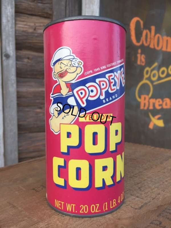 画像1: Vintage Popeye Popcorn & Bank Can (DJ515)