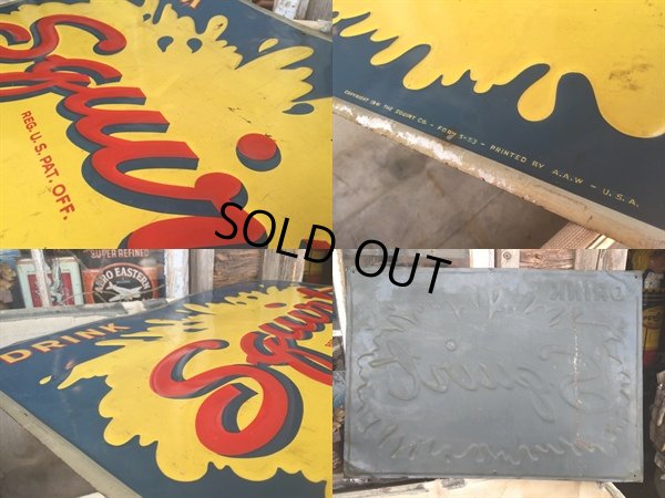 画像2: 50s Vintage Squirt Soda Embossed Sign (DJ571)