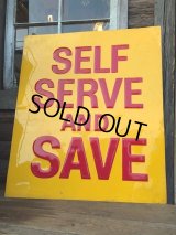 Vintage Cas Staｔion Sign SELF SERVES... (DJ573)