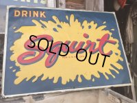 50s Vintage Squirt Soda Embossed Sign (DJ571)