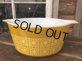 Old Pyrex Casseroles Double Square Flower (DJ631）