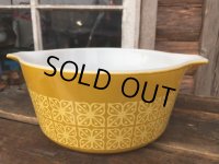 Old Pyrex Casseroles Double Square Flower (DJ631）