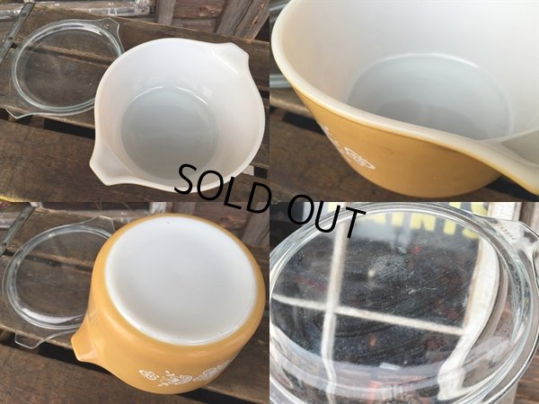 画像3: Old Pyrex Casseroles Golden Butterfly (DJ630）