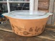 画像1: Old Pyrex Casseroles Early American #L (DJ632） (1)