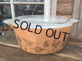 Old Pyrex Casseroles Early American #L (DJ632）