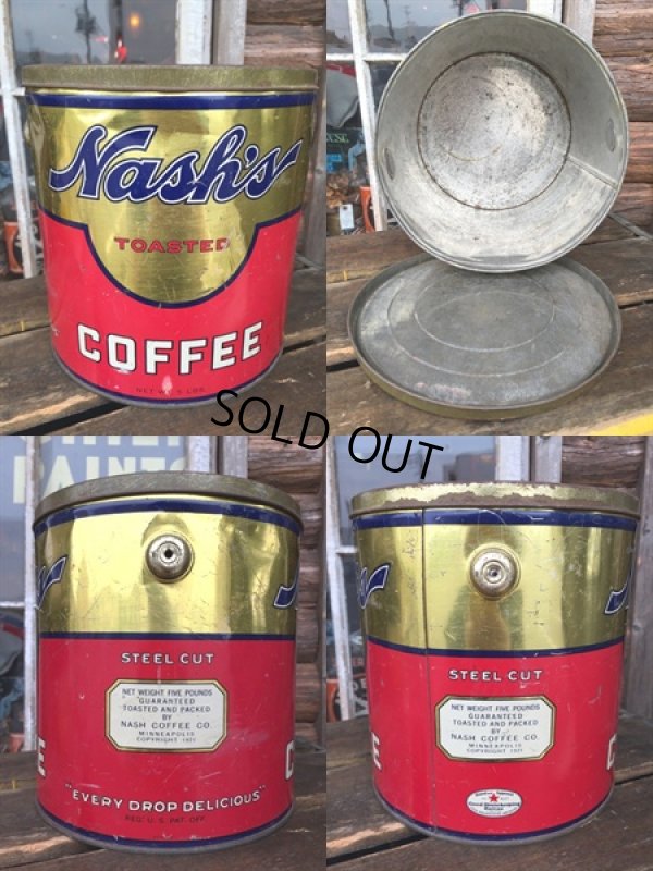画像2: Vintage Nash's Coffee Can (DJ648）