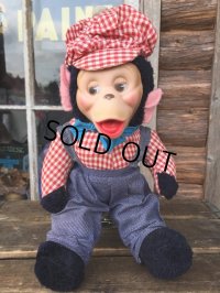 Gund Rubber Face Doll Engineer Monky (DJ696)