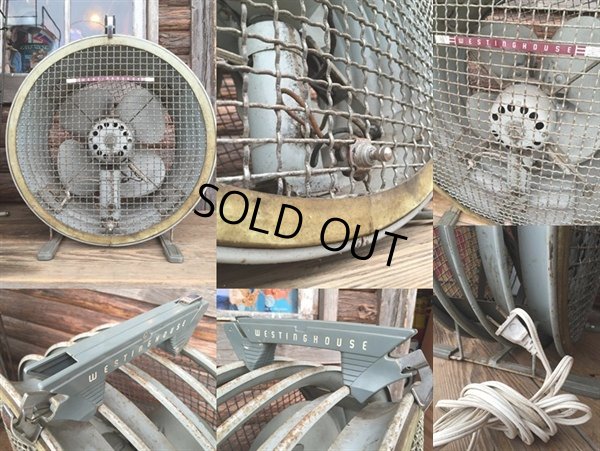 画像3: 50s Vintage WESTING HOUSE Floor Electric Fan (DJ726)  