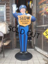 Vintage Police Man School Zone Sign (DJ691)