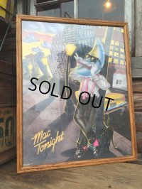 80sVintage McDonald's MacTonight Store Display Poster W/Frame (DJ739）