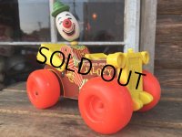 60s Vintage FP Pull Toy Jalopy Clown (DJ747)