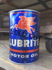 Vintage Mobil Quart Can Motor Gas/Oil (DJ768) 