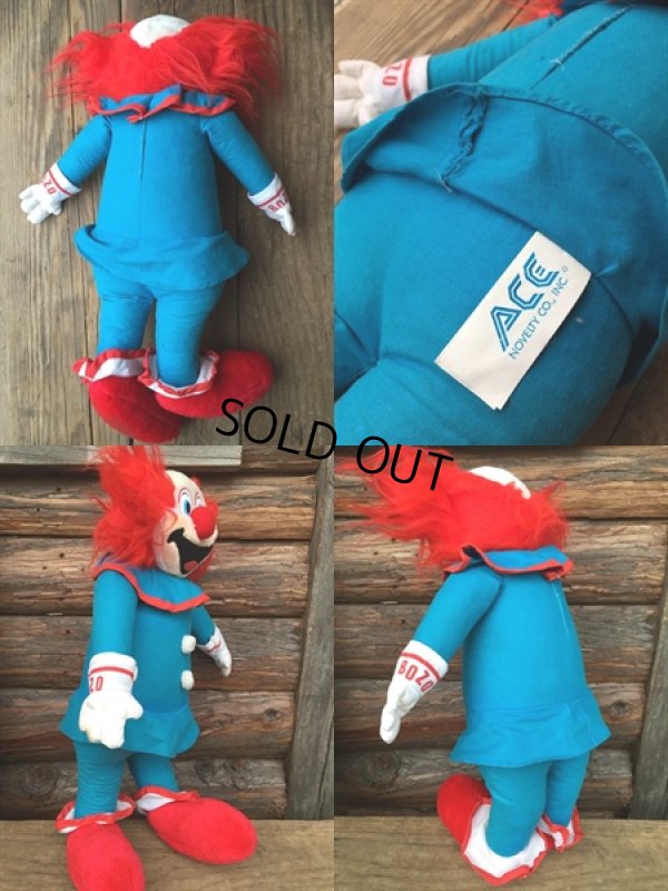 画像2: 80s Vintage Bozo The Clown ACE Plush Doll (DJ774)