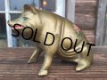 Vintage ACW Cast Iron Pig  Piggy Bank #A (DJ784)