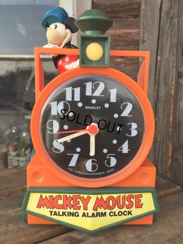 画像1: SALE！ 70s Vintage Mickey Talking Alarm Clock (DJ796)