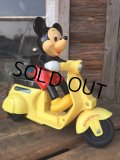 80s Vintage Mickey Scooter Wind Up #Y (DJ799)