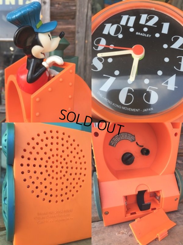 画像3: SALE！ 70s Vintage Mickey Talking Alarm Clock (DJ796)