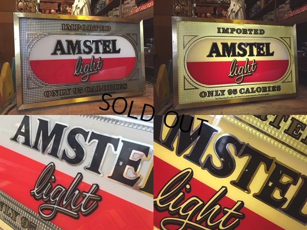 画像2: Vintage Amstel Light Beer Light Up Sign Wall Lamp (DJ813)