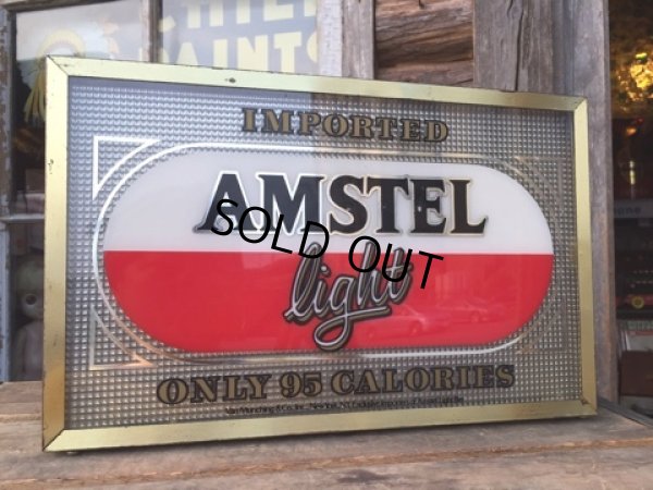 画像1: Vintage Amstel Light Beer Light Up Sign Wall Lamp (DJ813)