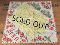50s Vintage Souvenir Handkerchief State of Iowa (DJ819)