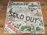 50s Vintage Souvenir Handkerchief State of Missouri (DJ824)