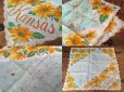 画像2: 50s Vintage Souvenir Handkerchief State of Kansas (DJ826) (2)