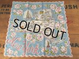 50s Vintage Souvenir Handkerchief State of New York (DJ822)