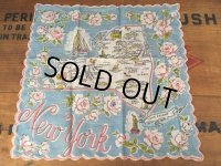 50s Vintage Souvenir Handkerchief State of New York (DJ822)