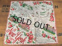 50s Vintage Souvenir Handkerchief State of New York (DJ823)