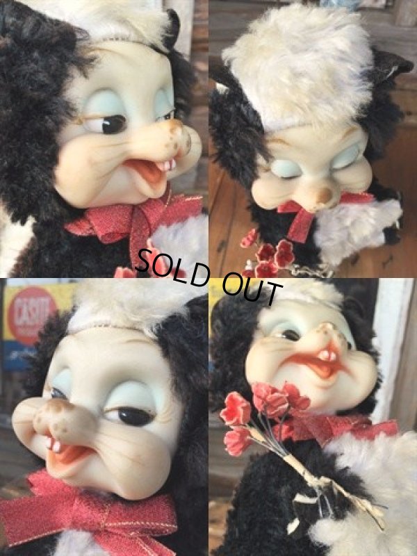 画像3: Vintage Rushton Rubber Face Doll Skunk (DJ827)